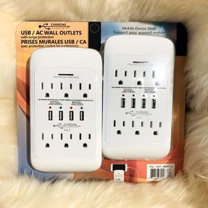 NWT Charging Essentials Essantials USB AC Charging Outlet.